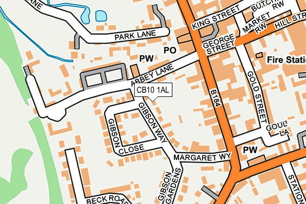 CB10 1AL map - OS OpenMap – Local (Ordnance Survey)