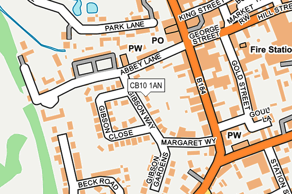 CB10 1AN map - OS OpenMap – Local (Ordnance Survey)