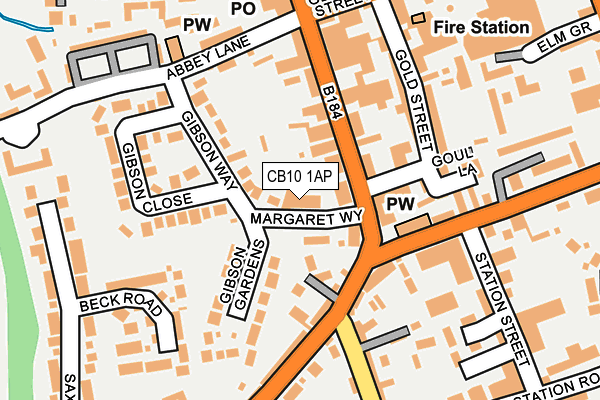 CB10 1AP map - OS OpenMap – Local (Ordnance Survey)