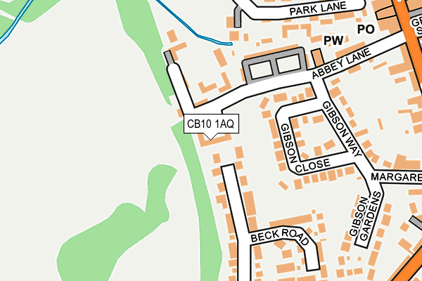 CB10 1AQ map - OS OpenMap – Local (Ordnance Survey)