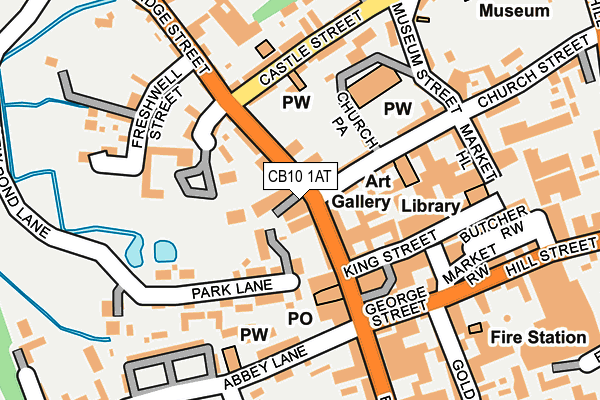 CB10 1AT map - OS OpenMap – Local (Ordnance Survey)