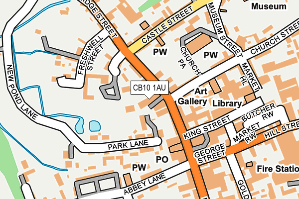 CB10 1AU map - OS OpenMap – Local (Ordnance Survey)