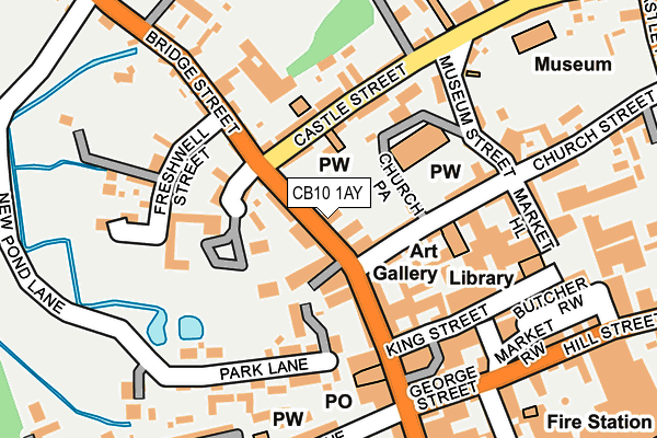 CB10 1AY map - OS OpenMap – Local (Ordnance Survey)