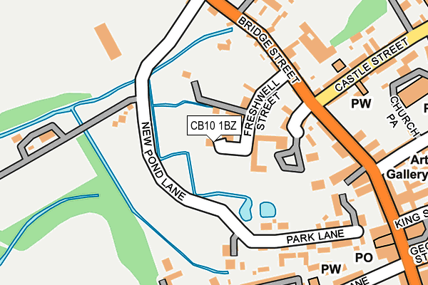 CB10 1BZ map - OS OpenMap – Local (Ordnance Survey)