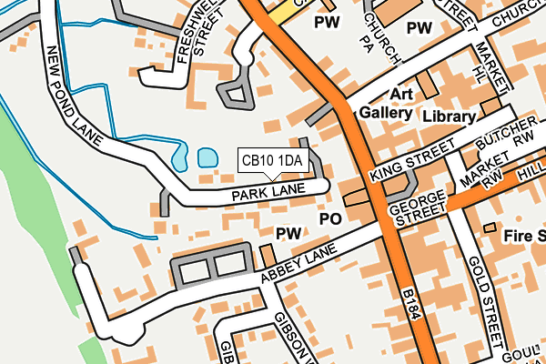 CB10 1DA map - OS OpenMap – Local (Ordnance Survey)