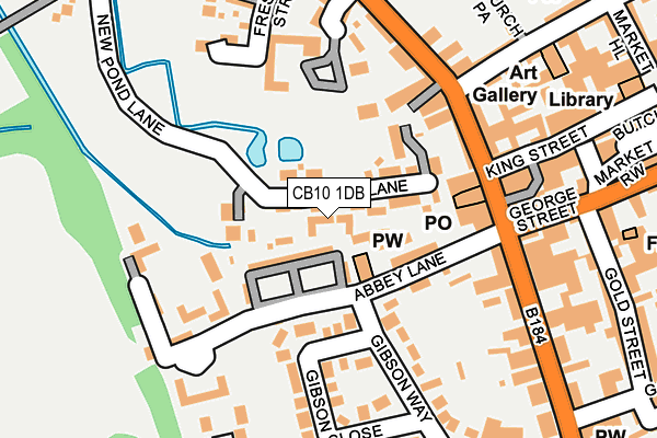 CB10 1DB map - OS OpenMap – Local (Ordnance Survey)