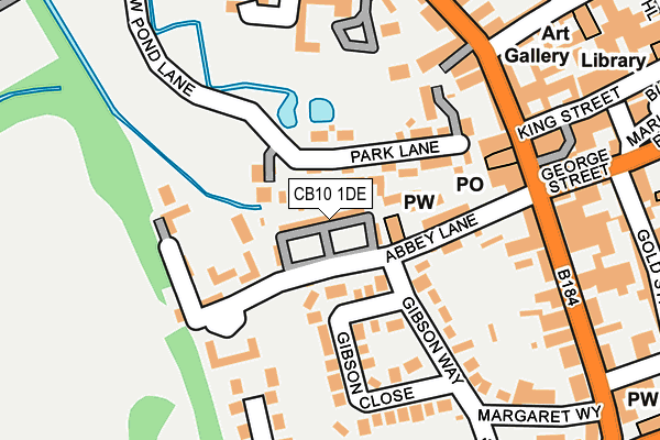 CB10 1DE map - OS OpenMap – Local (Ordnance Survey)