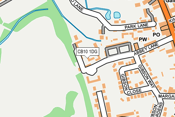 CB10 1DG map - OS OpenMap – Local (Ordnance Survey)