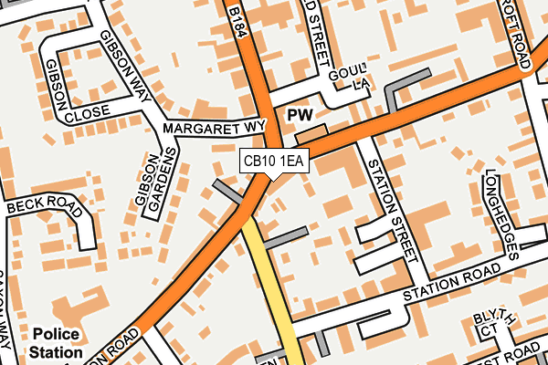 CB10 1EA map - OS OpenMap – Local (Ordnance Survey)