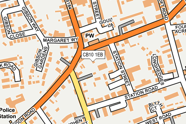 CB10 1EB map - OS OpenMap – Local (Ordnance Survey)