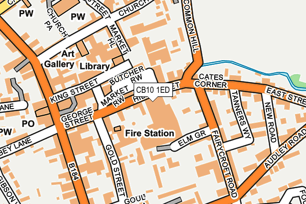 CB10 1ED map - OS OpenMap – Local (Ordnance Survey)