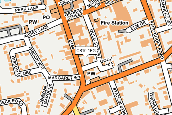 CB10 1EG map - OS OpenMap – Local (Ordnance Survey)