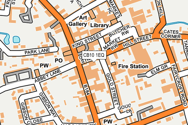 CB10 1EQ map - OS OpenMap – Local (Ordnance Survey)