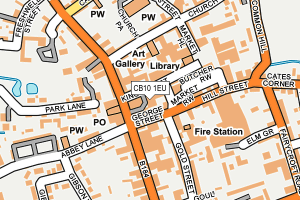 CB10 1EU map - OS OpenMap – Local (Ordnance Survey)