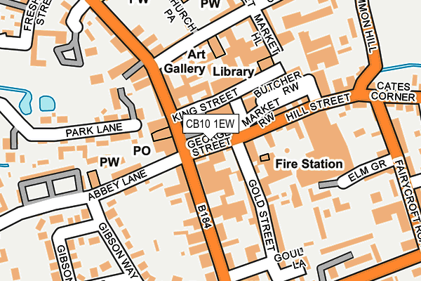 CB10 1EW map - OS OpenMap – Local (Ordnance Survey)