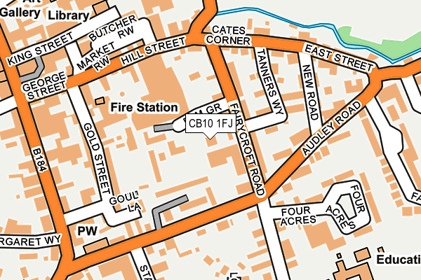 CB10 1FJ map - OS OpenMap – Local (Ordnance Survey)