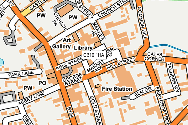 CB10 1HA map - OS OpenMap – Local (Ordnance Survey)