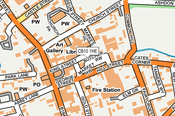 CB10 1HE map - OS OpenMap – Local (Ordnance Survey)