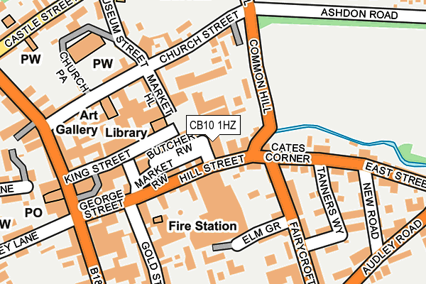 CB10 1HZ map - OS OpenMap – Local (Ordnance Survey)