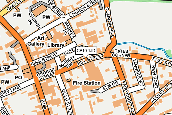 CB10 1JD map - OS OpenMap – Local (Ordnance Survey)