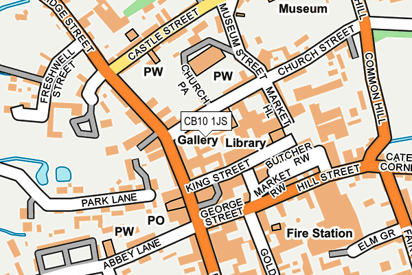 CB10 1JS map - OS OpenMap – Local (Ordnance Survey)