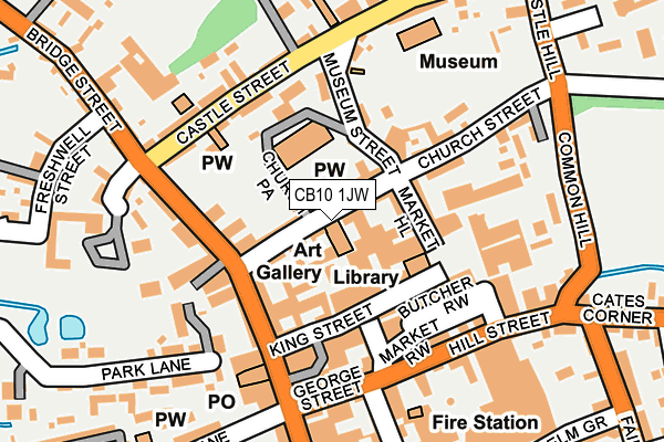 CB10 1JW map - OS OpenMap – Local (Ordnance Survey)