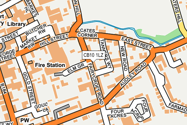 CB10 1LZ map - OS OpenMap – Local (Ordnance Survey)