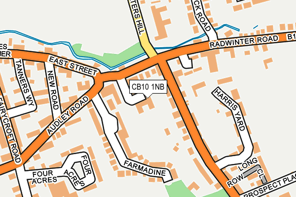 CB10 1NB map - OS OpenMap – Local (Ordnance Survey)