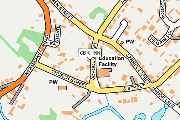 CB10 1NN map - OS OpenMap – Local (Ordnance Survey)