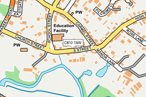 CB10 1NW map - OS OpenMap – Local (Ordnance Survey)