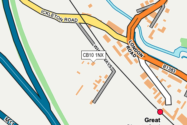 CB10 1NX map - OS OpenMap – Local (Ordnance Survey)