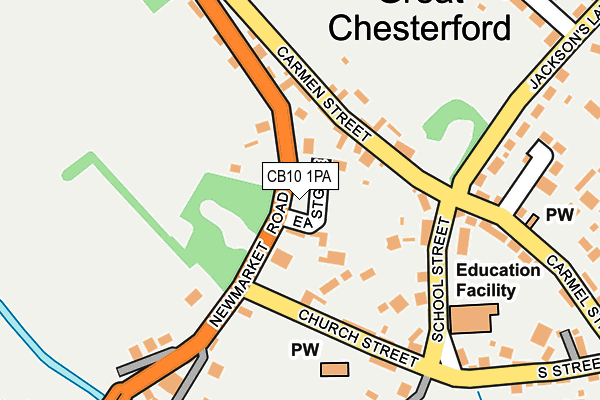 CB10 1PA map - OS OpenMap – Local (Ordnance Survey)