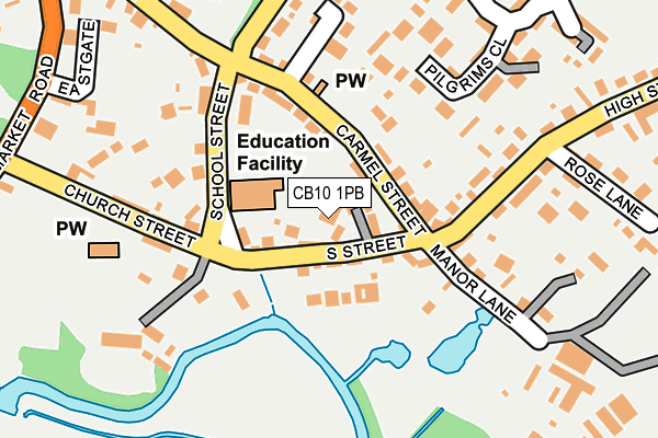 CB10 1PB map - OS OpenMap – Local (Ordnance Survey)