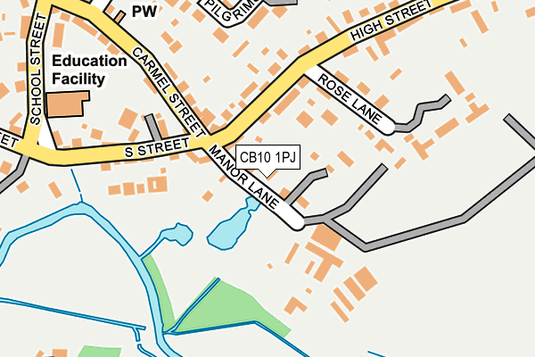 CB10 1PJ map - OS OpenMap – Local (Ordnance Survey)