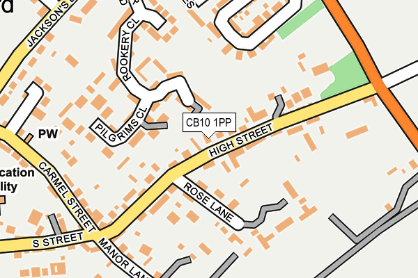 CB10 1PP map - OS OpenMap – Local (Ordnance Survey)