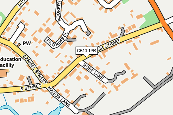 CB10 1PR map - OS OpenMap – Local (Ordnance Survey)