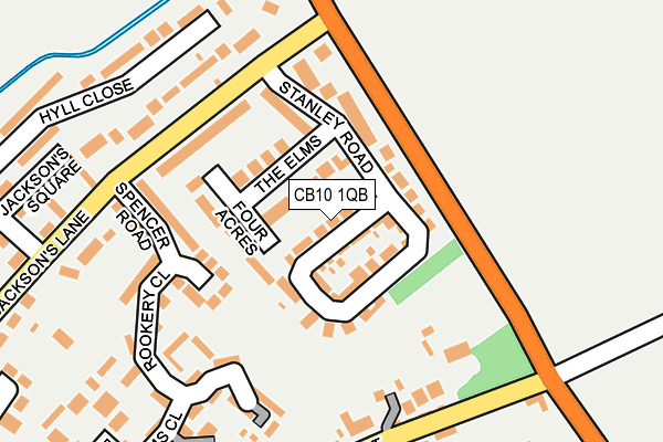 CB10 1QB map - OS OpenMap – Local (Ordnance Survey)