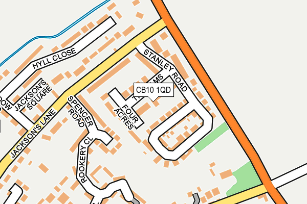 CB10 1QD map - OS OpenMap – Local (Ordnance Survey)