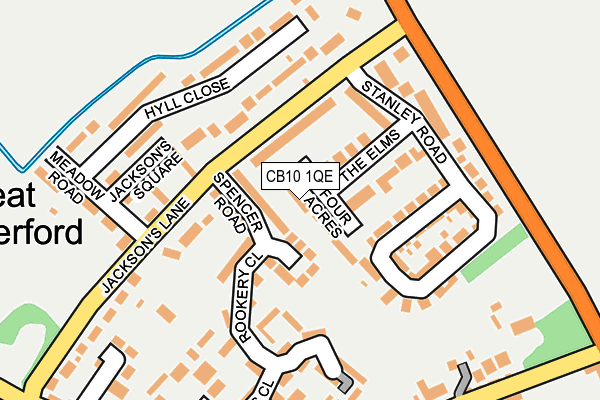 CB10 1QE map - OS OpenMap – Local (Ordnance Survey)