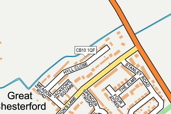 CB10 1QF map - OS OpenMap – Local (Ordnance Survey)