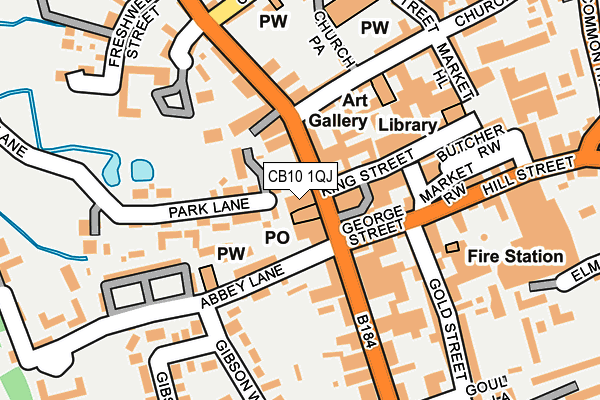 CB10 1QJ map - OS OpenMap – Local (Ordnance Survey)