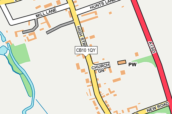 Map of ÉCURIE HINXTON LTD at local scale