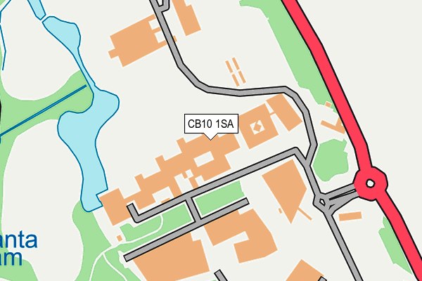 CB10 1SA map - OS OpenMap – Local (Ordnance Survey)