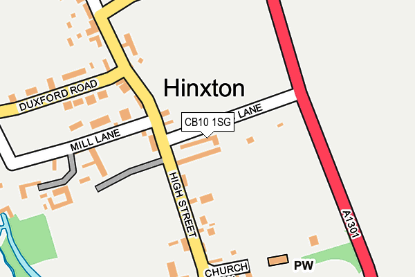 CB10 1SG map - OS OpenMap – Local (Ordnance Survey)