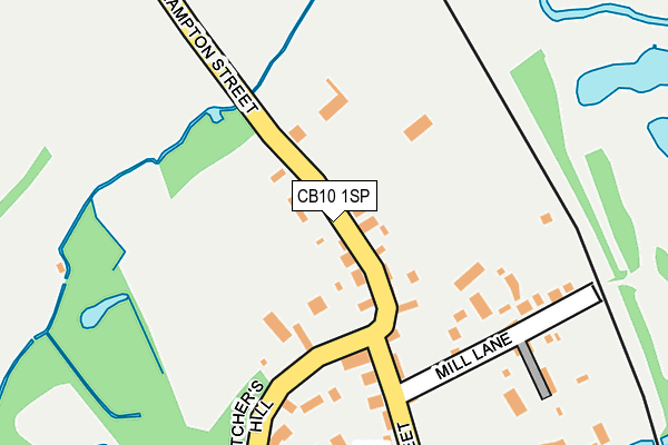 CB10 1SP map - OS OpenMap – Local (Ordnance Survey)