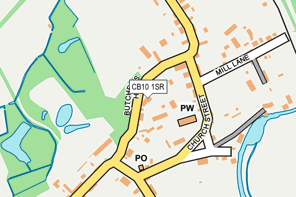 CB10 1SR map - OS OpenMap – Local (Ordnance Survey)