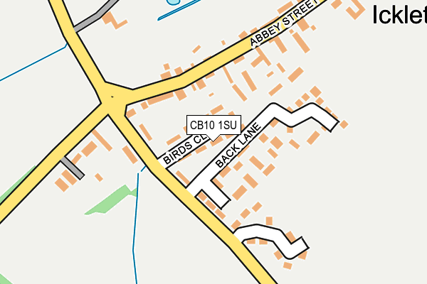 CB10 1SU map - OS OpenMap – Local (Ordnance Survey)