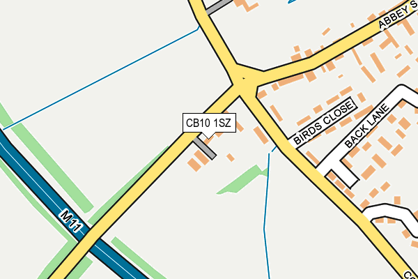 CB10 1SZ map - OS OpenMap – Local (Ordnance Survey)