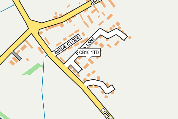 CB10 1TD map - OS OpenMap – Local (Ordnance Survey)