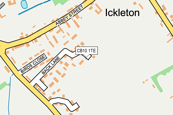 CB10 1TE map - OS OpenMap – Local (Ordnance Survey)